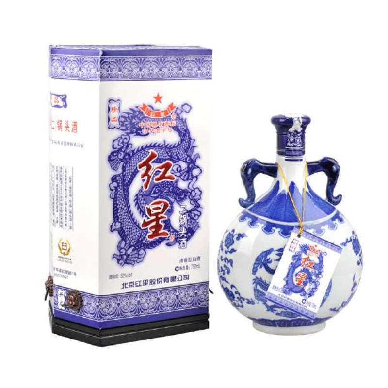 红星珍品二锅头青花瓷52度750ml