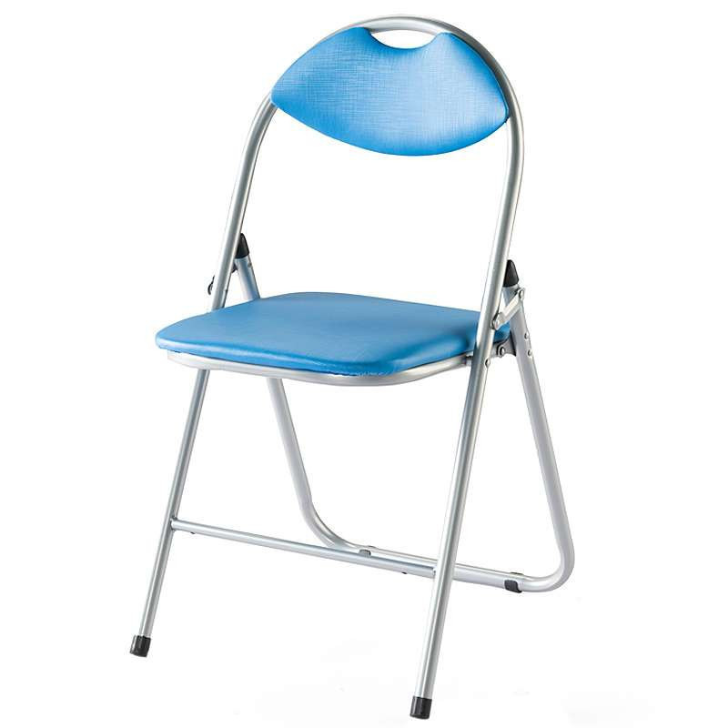 好事达实惠带孔扇形钢折椅(前H后U蓝色)HT-GSY-X-6598(1)