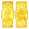 金叶珠宝千足金金条福禄寿（福）50g