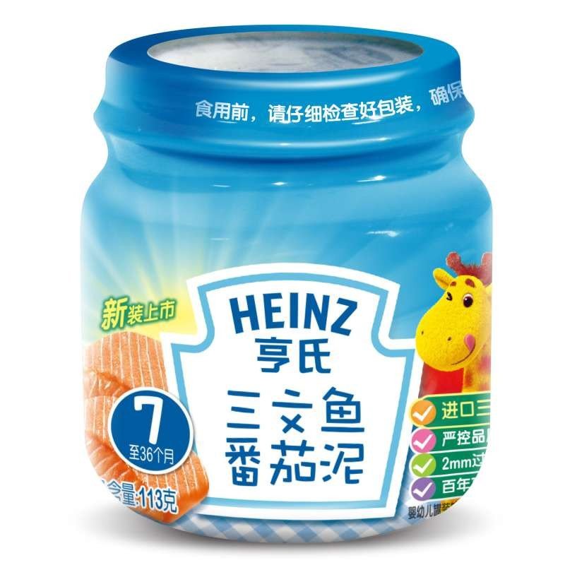 亨氏(Heinz)三文鱼番茄泥113g/瓶