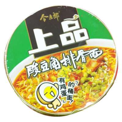 今麦郎 上品桶装(酸豆角排骨面)144g*12桶(整箱)