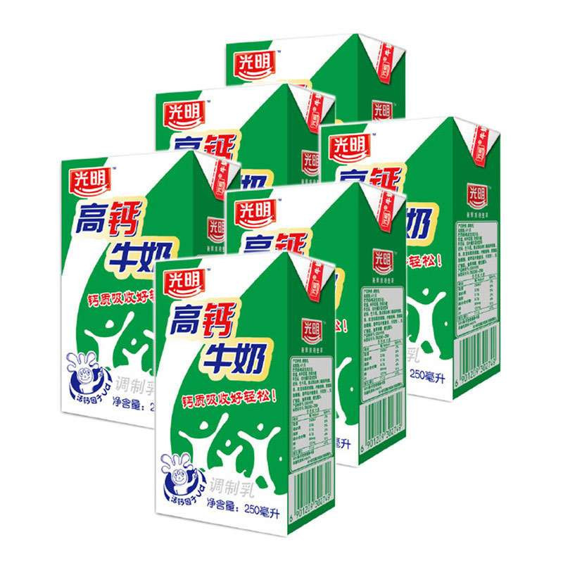 【光明系列】光明高钙牛奶250ml*24盒图片