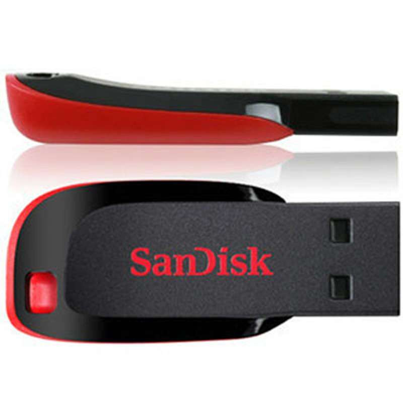【官方授权】闪迪(SanDisk)U盘8GB 酷刃CZ50 USB2.0 创意安全加密优盘8G 黑色