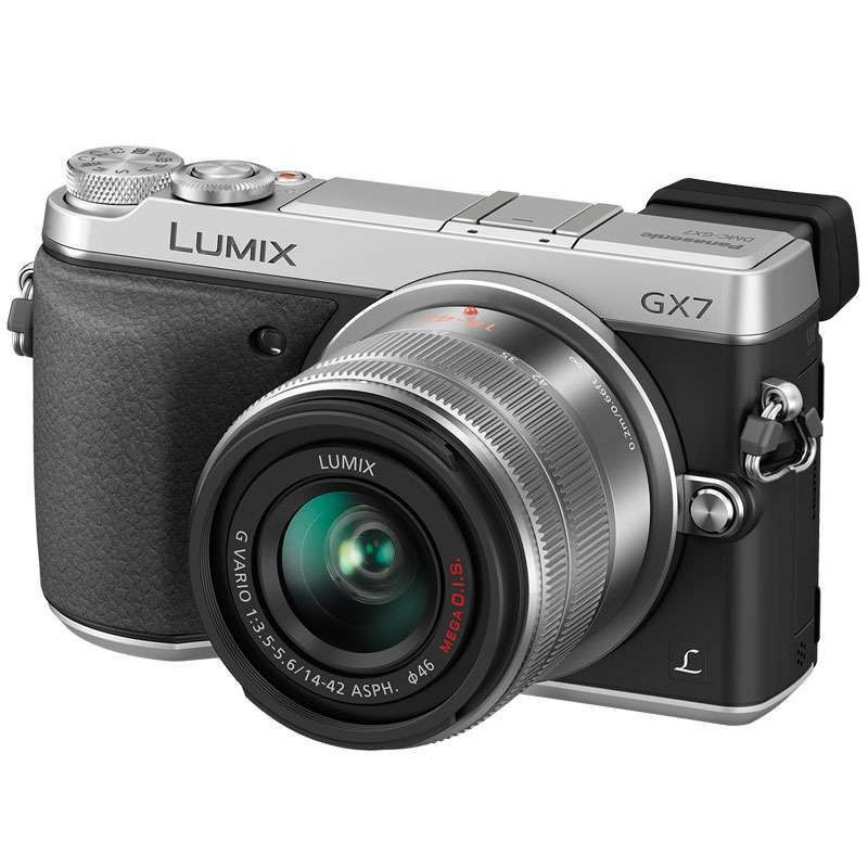 松下(panasonic) 微型单电相机 WEA-GX7KGK-S 14-42mm手动镜头套机 银色 随机附赠8G卡