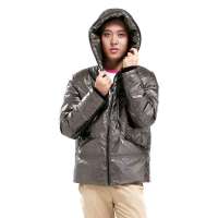 雪驰男士羽绒服 短款亮面双层领正品清仓 韩版