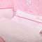 麻博士婴儿床品套件 宝宝床上用品十三件套 粉色印花款 适合120*65cm以下的床 粉色印花