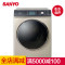 三洋（SANYO）8.5公斤全自动烘干一体变频滚筒洗衣机DG-F85366BHC（玫瑰金）