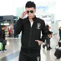 幸福时光百搭2014春装新款韩版开衫AK卫衣男