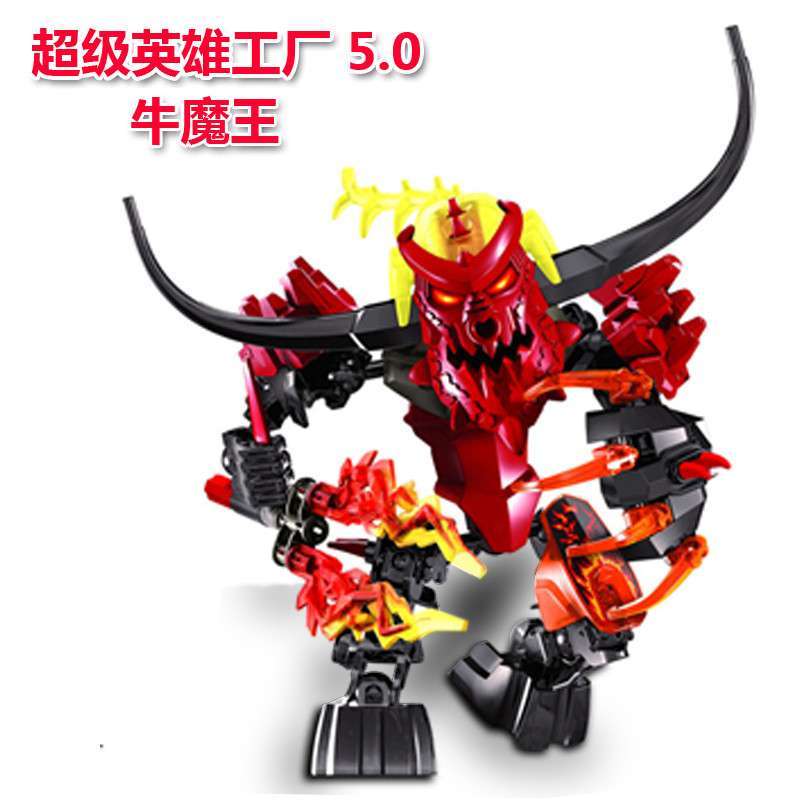 益智拼装玩具XINH得高英雄工厂5.0超级华光火