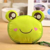 【绿盒子家居】卡通拉链可折叠购物袋 可爱时
