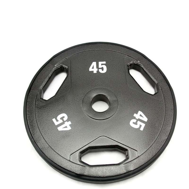 中孔环保烤漆举重盘 45磅(20.25公斤*1) 