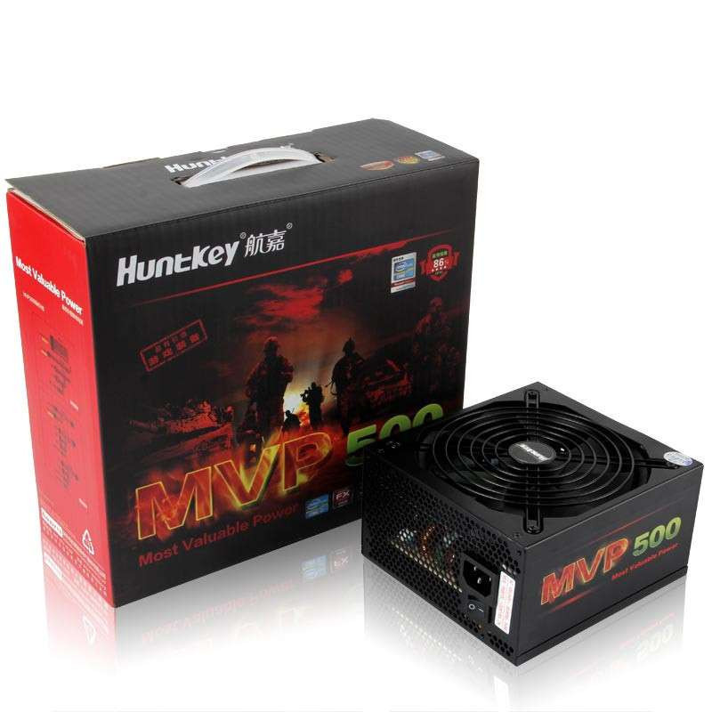 航嘉(Huntkey) 电脑电源 MVP500 额定功率500W 模组化线材
