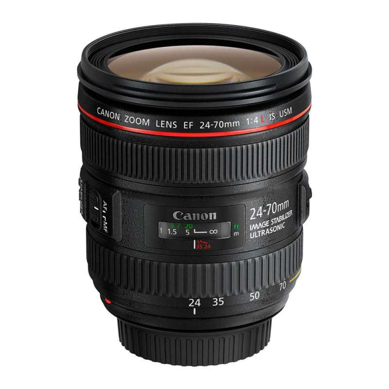 Canon/佳能 EF 24-70mm f/4L IS USM 镜头防抖 佳能24-70镜头 佳能口官方标配黑色