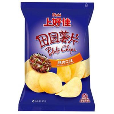 百源圣达专营店膨化食品】上好佳 田园薯片 烤