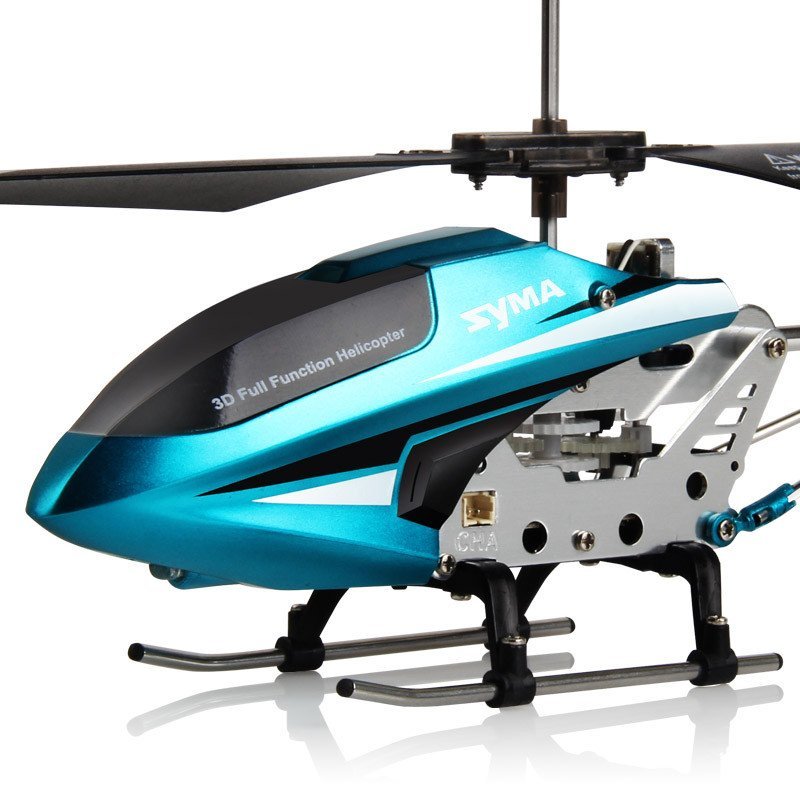 SYMA司马航模S107W耐摔遥控飞机模型可充电直升机儿童玩具无人机 蓝色