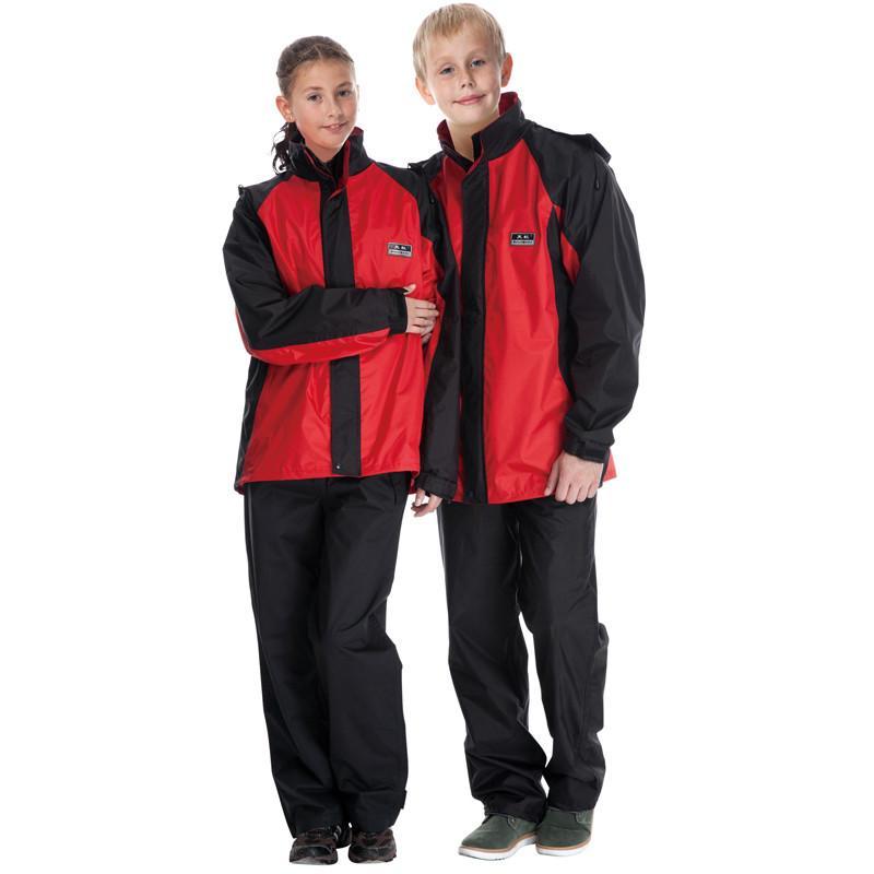 天虹儿童分体雨衣套装T239-243防水雨披中学生雨衣小孩雨披 酒红XL