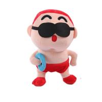 安吉宝贝 正版蜡笔小新公仔抱枕动感超人创意