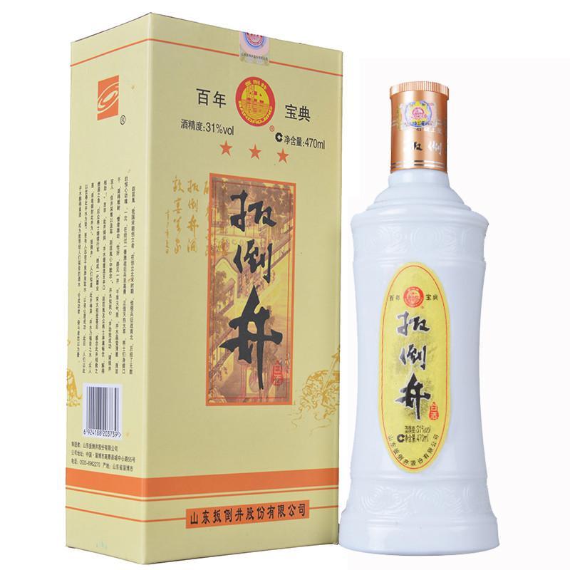 扳倒井31度百年宝典470ml低度浓香鲁酒特色山