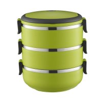 锐友三层保温饭盒保温桶 可爱多层饭盒 特价密