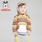 巴布豆(BOBDOG)2014秋装新款男童套装宝宝卫衣套装卫衣两件套 彩条 130cm