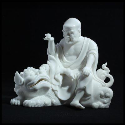 古都邓明龙大师德化白瓷工艺品陶瓷十八罗汉家居摆件客厅办公室饰品