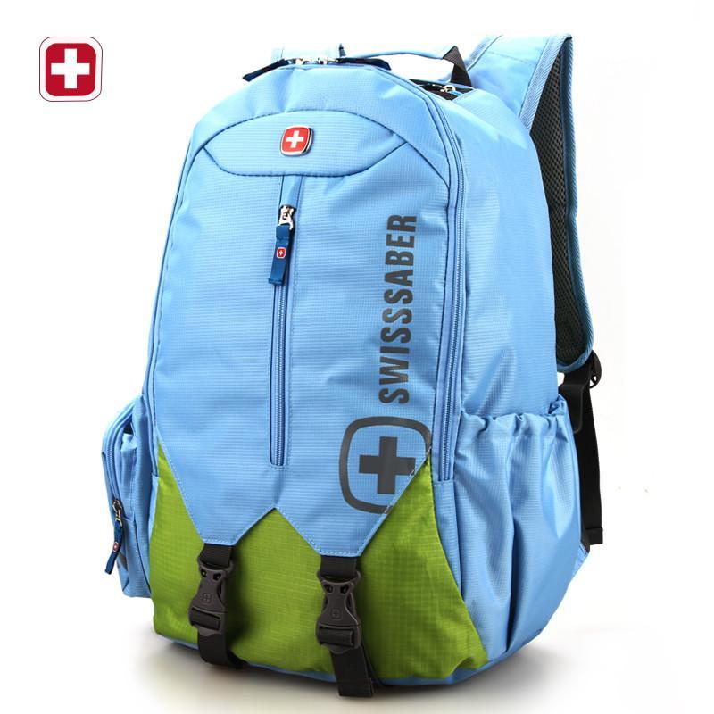 瑞士军刀 男女时尚双肩背包15.6寸电脑包 旅行包 书包 SA1658 蓝色