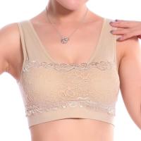 天猫爆款外单无痕蕾丝运动<em>文胸</em> 无缝无<em>钢圈文</em>