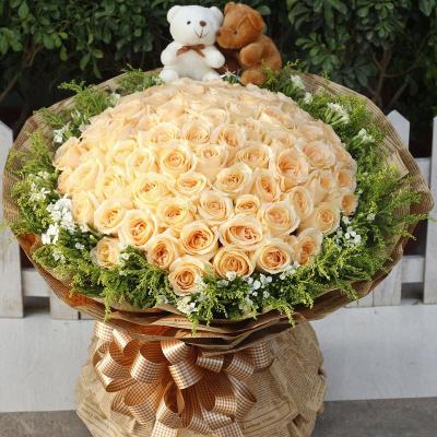 对象 朋友/同事 节日 情人节 主花材 玫瑰 主花材总枝数 99枝 花语