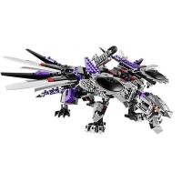 博乐正品儿童拼装积木玩具幻影忍者白色忍者机