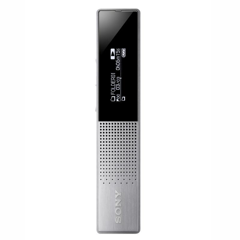 索尼（SONY）ICD-TX650（银色）金属机身数码锂电录音棒 16G 迷你易携带 高清 专业 会议 降噪功能 录音笔