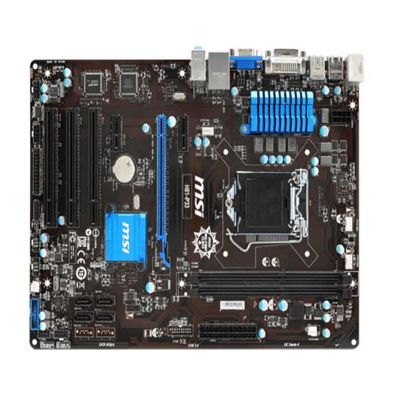 微星h81-p33 (intel h81/lga1150/usb2.0) 电脑主板