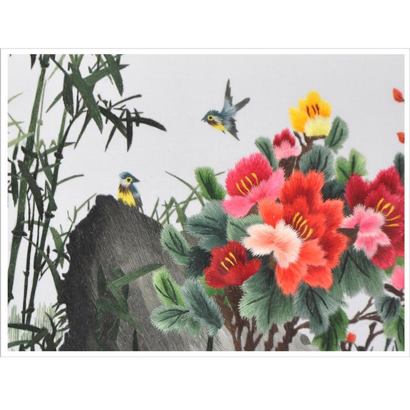 名家国画牡丹石头分享展示