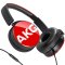 AKG Y50 便携式潮酷头戴耳机 重低音 立体声手机耳机 红色