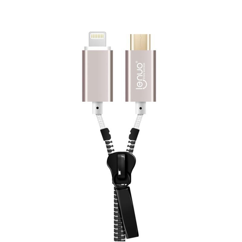 乐诺 苹果安卓二合一数据线快速充电线手机平