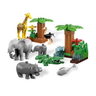 包邮 乐高/lego 正品 得宝系列 动物全家福 早教益智拼插积木6156