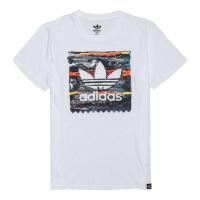 ADIDAS阿迪达斯三叶草 男 短袖上衣S24744 白