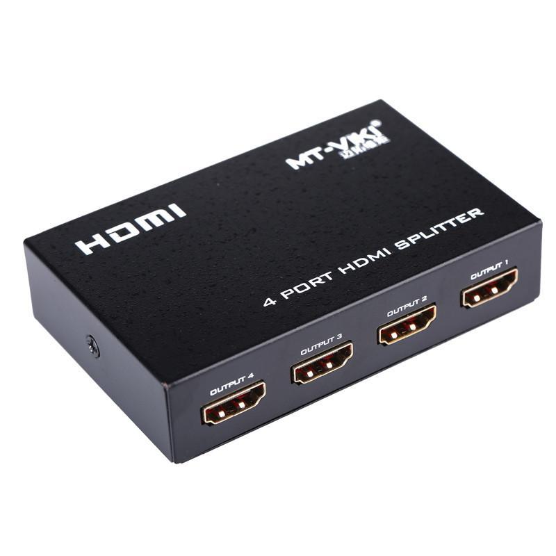 迈拓维矩 MT-SP104M HDMI分配器 1进4出 一分四 高清1.4版分屏器