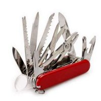 春笑 便携户外多功能瑞士军刀 不锈钢刀 瑞士刀