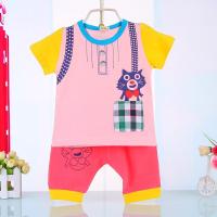 夏季婴儿衣服0-1-2-3岁男宝宝纯棉短袖短裤套