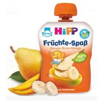 德国Hipp喜宝 婴幼儿有机无糖水果泥 香蕉芒果