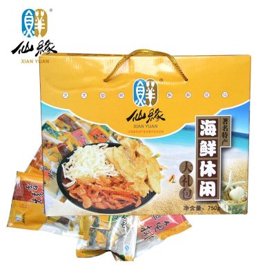 【仙缘海鲜旗舰店】仙缘海鲜 休闲零食大礼包