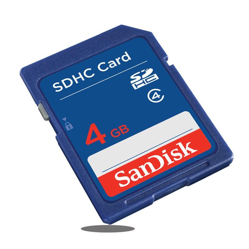 sandisk闪迪sd卡4g class4 数码相机内存卡4g 照相机存储卡闪存卡