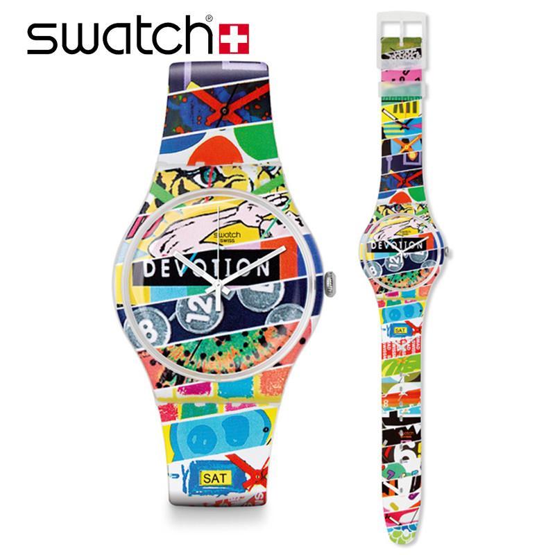 斯沃琪 swatch 手表 2015俱乐部 25周年 纪念限量款 suoz195 suoz170