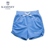 卡米尼女童短裤夏季 美式小精英中大儿童纯棉