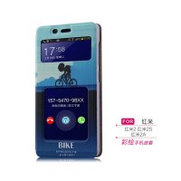 红米2手机壳红米2S手机套 小米红米2代皮套翻