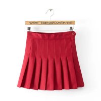 女装2015夏季新款清新糖果色AA百褶裙高腰半