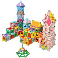 芙蓉天使磁力棒磁性拼搭建构积木儿童益智玩具