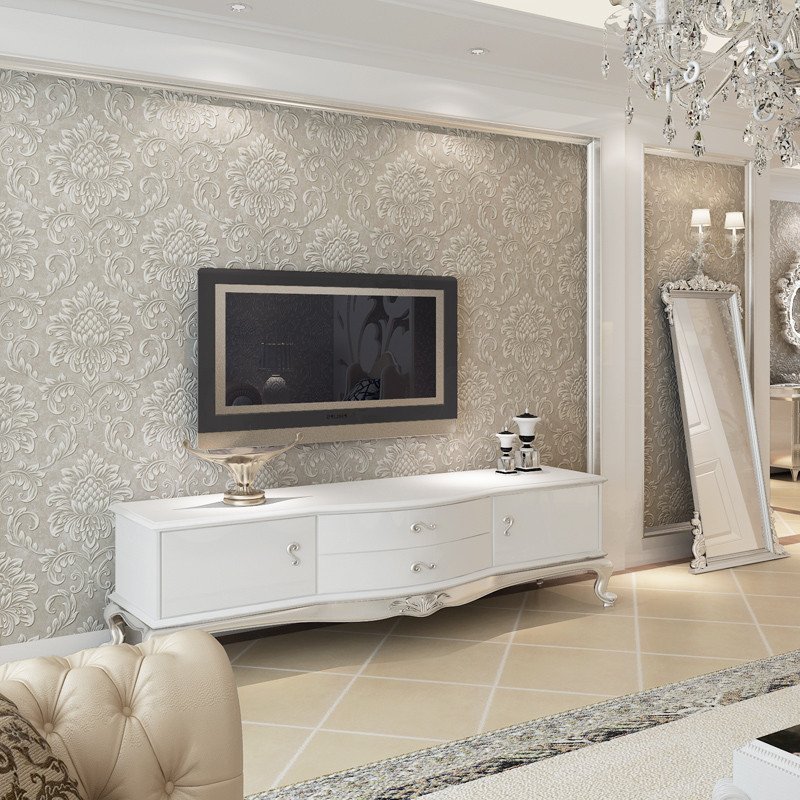 壹加壹欧式浮雕无纺布墙纸 客厅卧室电视背景墙家装壁纸 壹加壹(one&one)墙纸\/墙布 【价格 图片 品牌 报价】-苏宁易购