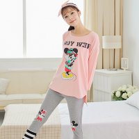 茵珠丽YinZhuli2015秋季新款PINK韩国纯棉长袖