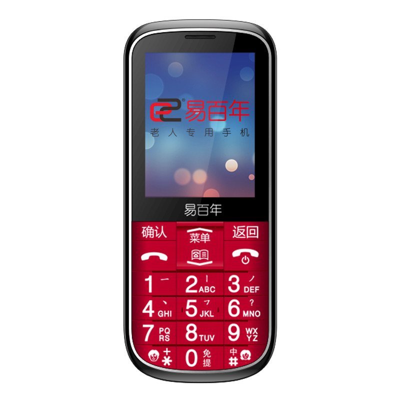 【易百年系列】EZ623 易百年老人手机(红色)图